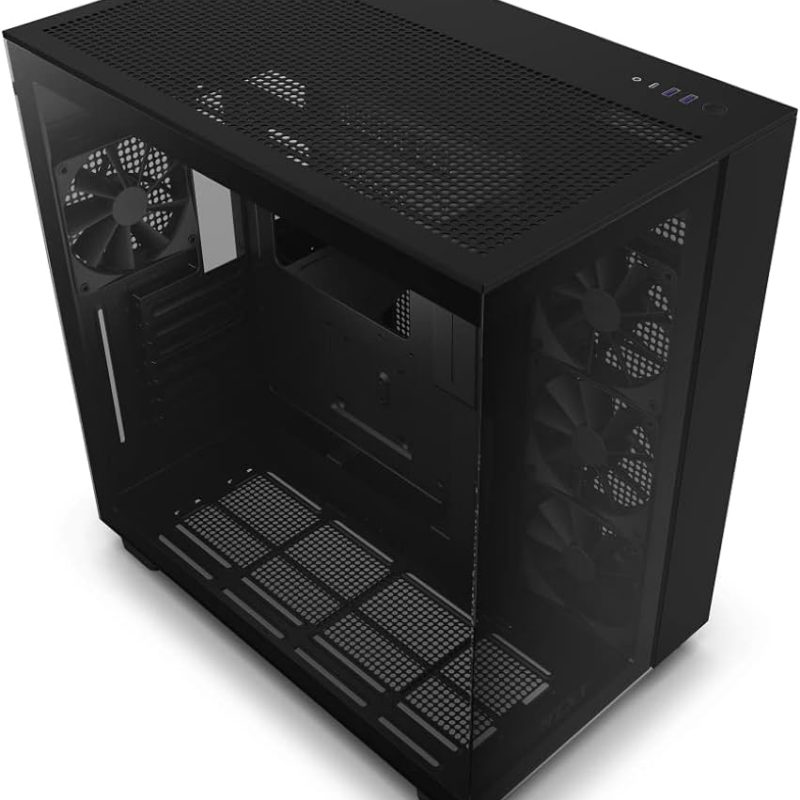 NZXT H9 Flow Black Dual Chamber Mid Tower Case