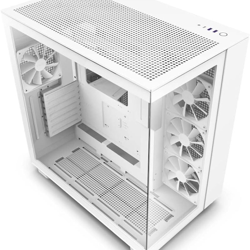 NZXT H9 Flow White Dual Chamber Mid Tower Case