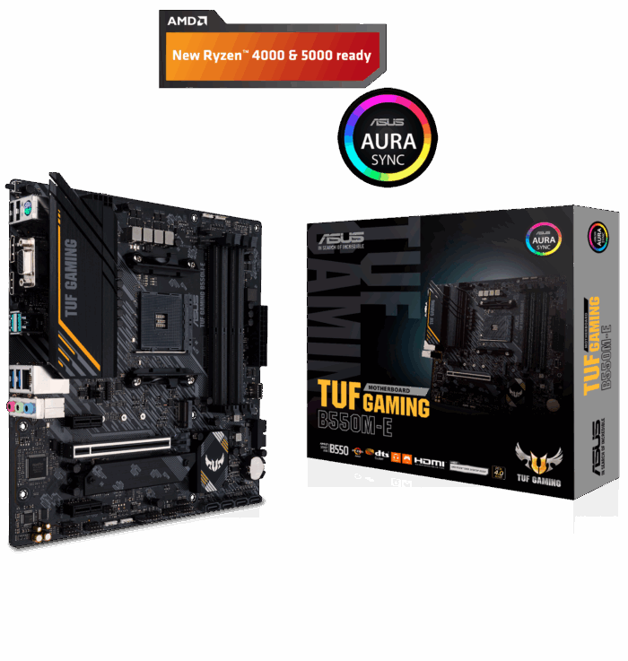 ASUS TUF GAMING B550M-E (mATX, B550, AM4)