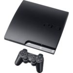 Playstation 3 Slim med kontroller og spill K06