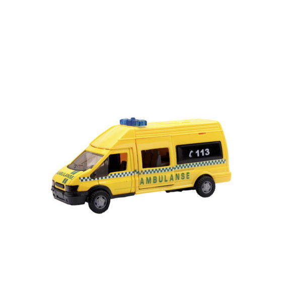 NORSK AMBULANSE M/LYD OG LYS (20CM)