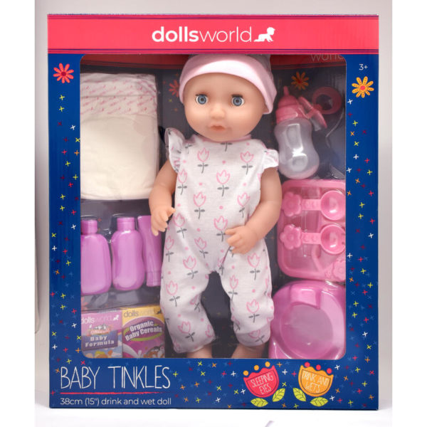 BABY TINKLE TISSEDUKKE-SETT (38CM)