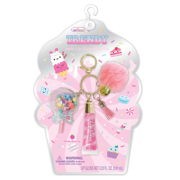 TRENDY LIP GLOSS M/NØKKELRING