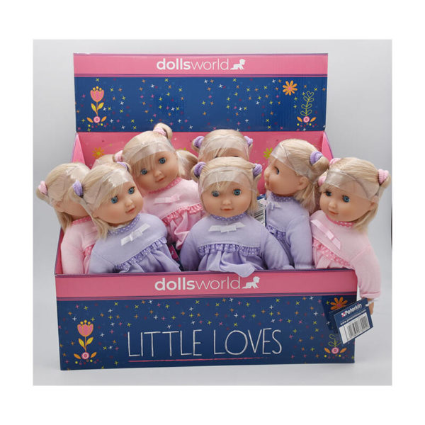 LITTLE LOVES DUKKE M/HÅR - 2 ASS (25CM)