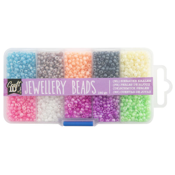 JUVELPERLER 150GR - 10 FARGER