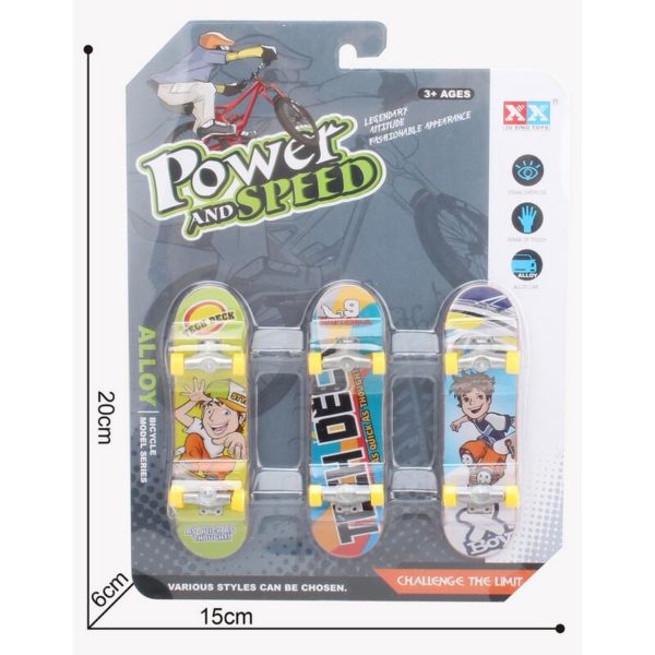 FINGER SKATEBOARD - 3 STK