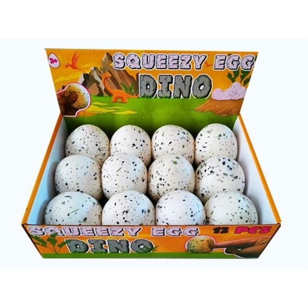 SQUEEZE/STRESSBALL DINOSAUR EGG (7CM)