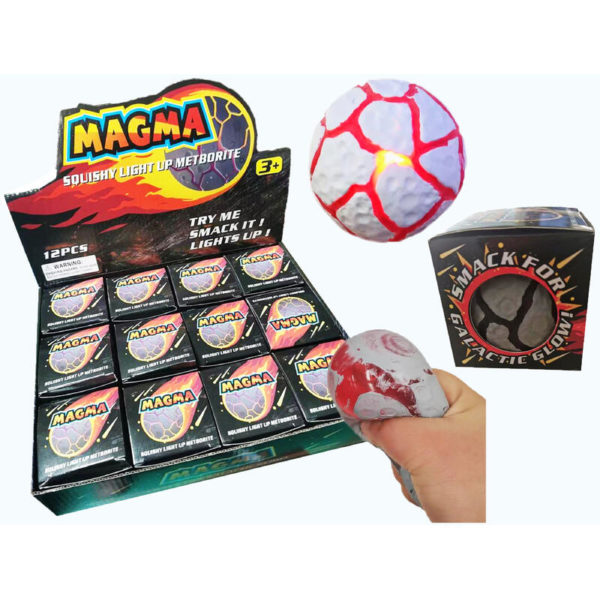 SQUEEZE METORITT BALL M/LYS (7CM)