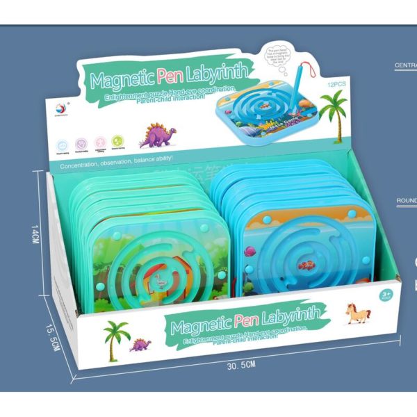 LABYRINTSPILL M/MAGNETPENN (14CM)