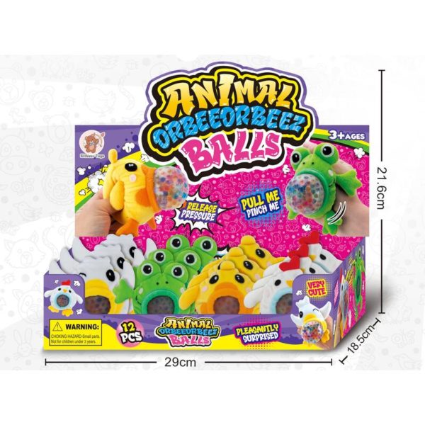 ORBEEORBEEZ BALL FROSK OG FUGL (8CM)