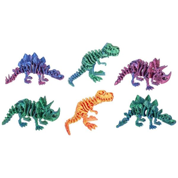 3D LASER PRINTET DINOSAUR - 3 ASS (16CM)
