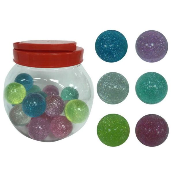 GLITTER SPRETTBALL - ASS FRG (5CM)