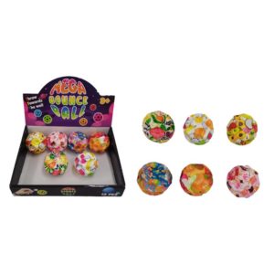 MEGA BOUNCE SPRETTBALL M/FRUKTMOTIV(7CM)