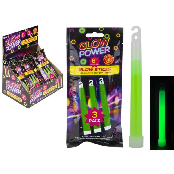 3 GLOW STICKS IN FOIL BAG