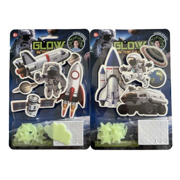 GLOW IN THE DARK SETT - SPACE