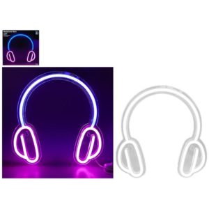 HEADPHONE SKILT M/NEON LIGHTS