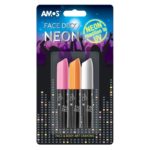 ANSIKTSMINKE NEON 3 STK