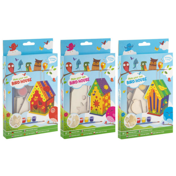 MINI FUGLEHUS I TRE - 3 ASS