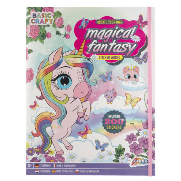 MAGICAL FANTASY STICKER BOOK - GLITTER