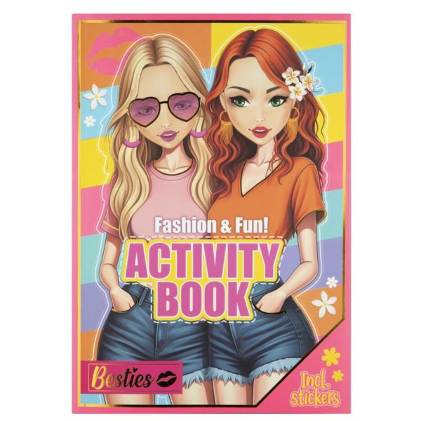 FASHION AND FUN AKTIVITETS BOK M/STICKER