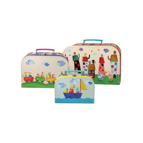 KOFFERTSETT 3 STK. ANIMAL CITY MOTIV