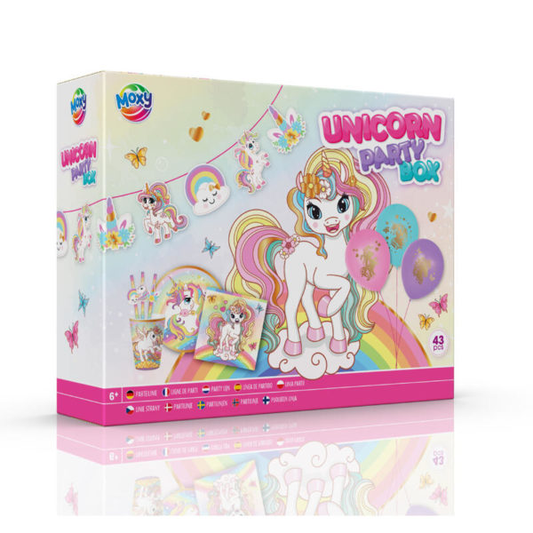 PARTY BOX - UNICORN - 43 DELER
