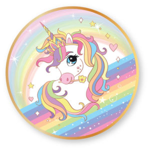 ENGANGSTALLERKEN - UNICORN - 6 STK
