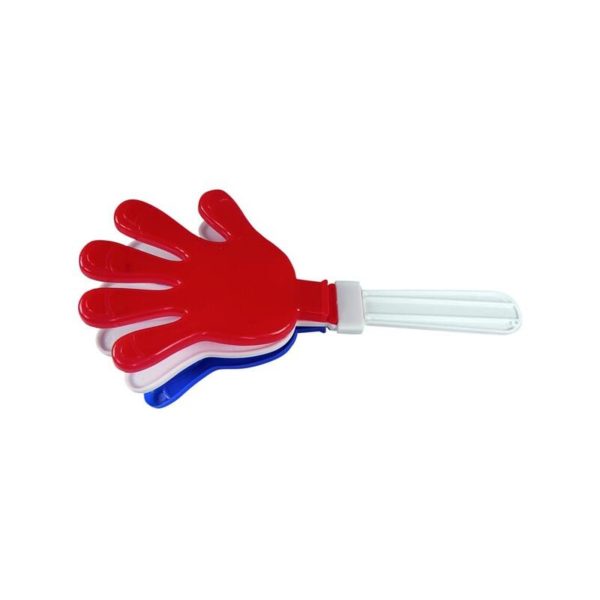 HÅNDKLAPPER RØD/HVIT/BLÅ (24CM)